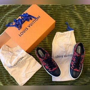 Louis Vuitton Urs Fischer Black and Red Shoes